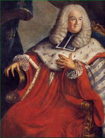 Portrait de M. de Maniban, président au parlement de Toulouse : cette famille possédait notamment en Médoc la maison noble de Livran, à Saint-Germain-d’Esteuil